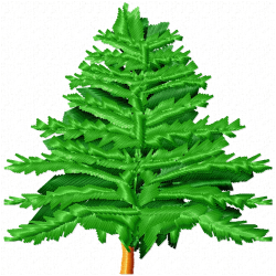 Trees Embroidery Design 11